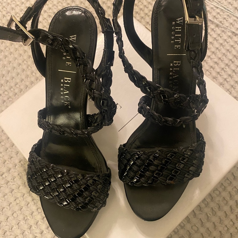 Black Platform/Heel Sandals